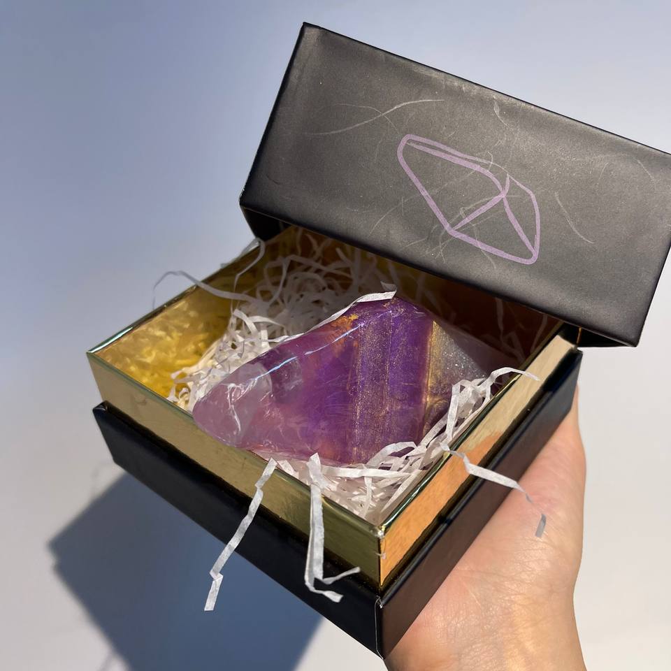 Sabonete de cristal personalizado