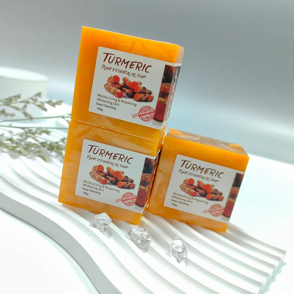 Sabonete de cúrcuma personalizado