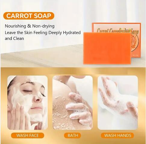 Sabonete de cenoura personalizado
