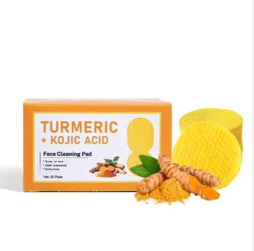 PADs de ácido kojic de açafrão de marca própria