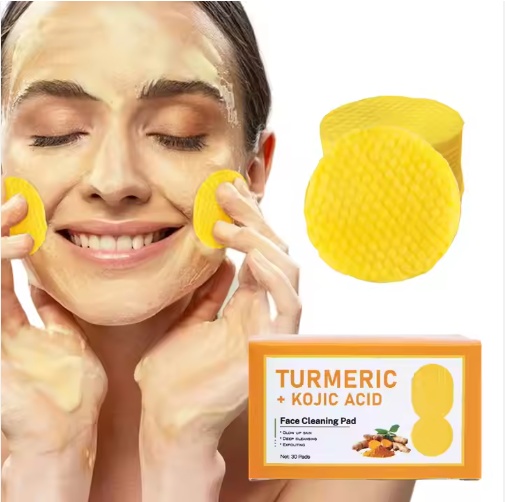 Almofadas de ácido kójico de cúrcuma de marca própria