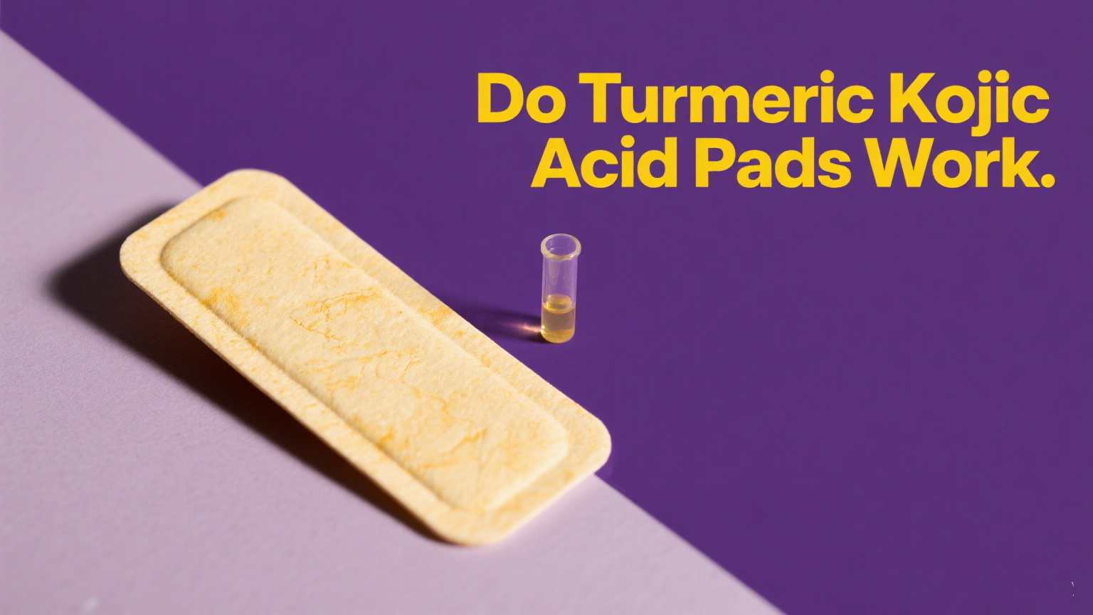 As almofadas de ácido kojic açafrão funcionam?  Benefícios reais, resultados e como usá -los