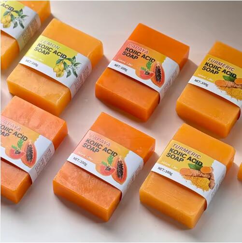Barra de sabonete de ácido kójico de marca própria