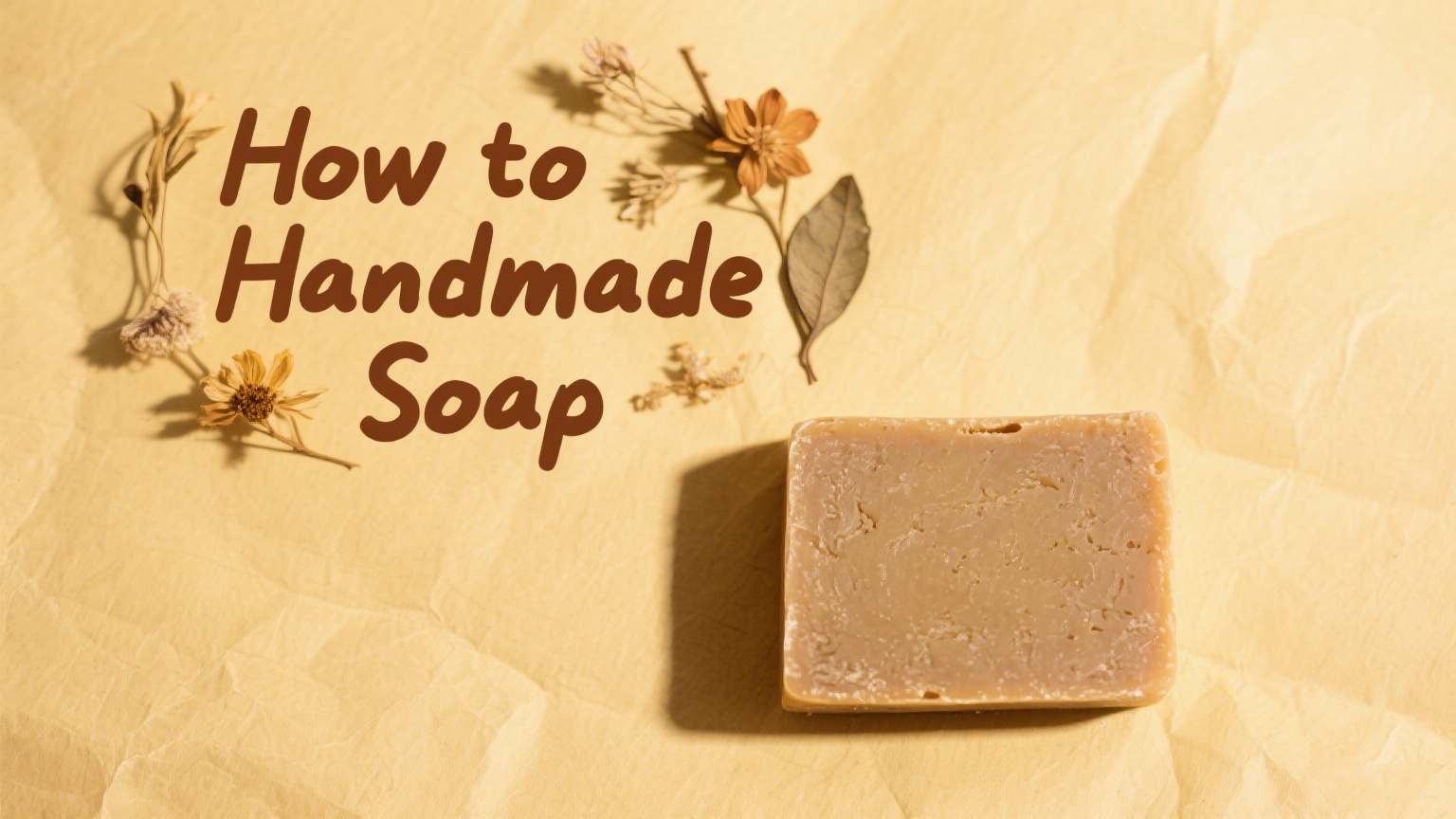 how to handmade soap